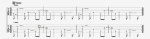 Guitar tablature showing the verse "A" section