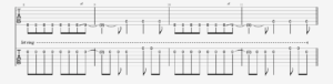 Guitar tablature showing the verse "B" section