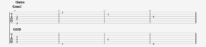 Tablature for the outro