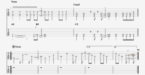 Tablature for verse